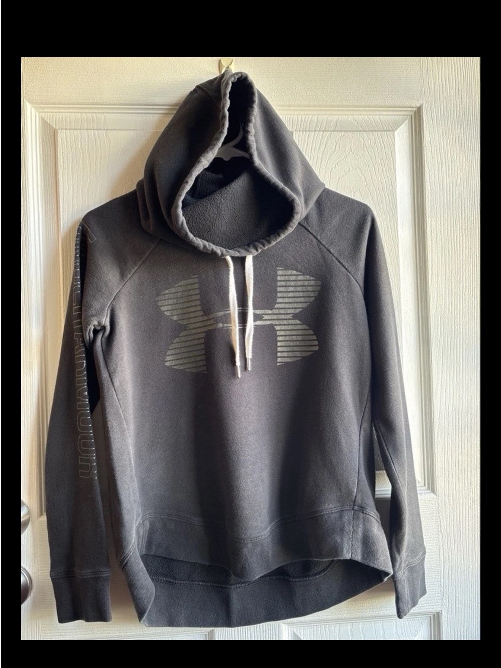 Under Armour Women’s XXS Black Logo Hooded Pullover Hoodie Drawstring